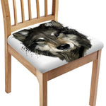 Watercolor Painting Wolf Print Chair Cushion Cover