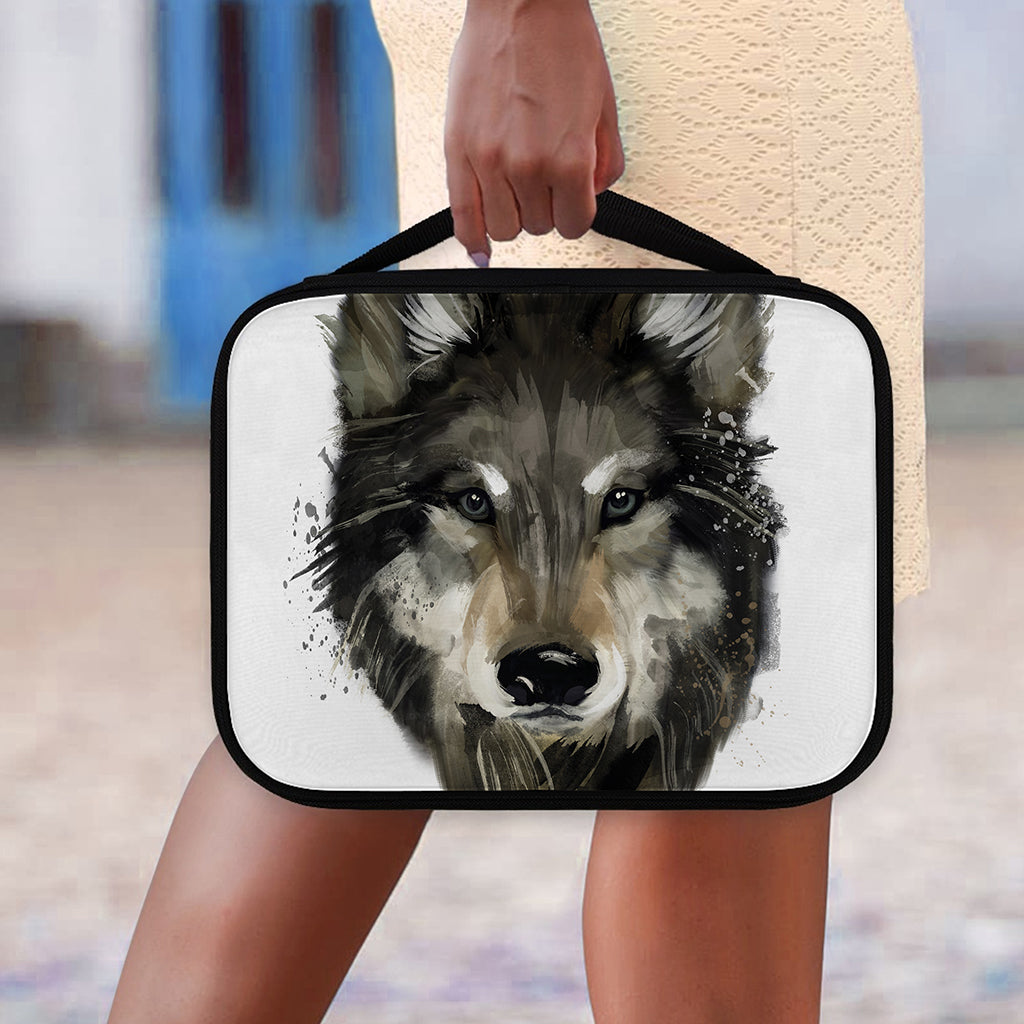 Watercolor Painting Wolf Print Classic Bible Case