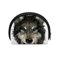 Watercolor Painting Wolf Print Coin Purse