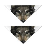 Watercolor Painting Wolf Print Dog Bandana