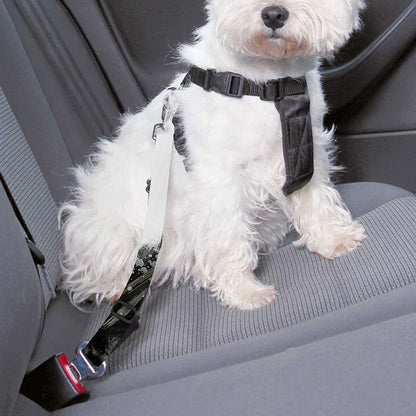 Watercolor Painting Wolf Print Dog Seat Belt