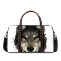 Watercolor Painting Wolf Print Duffel Bag