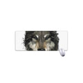 Watercolor Painting Wolf Print Extended Mouse Pad