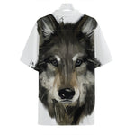 Watercolor Painting Wolf Print Hawaiian Shirt