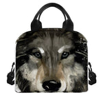 Watercolor Painting Wolf Print Insulated Lunch Bag