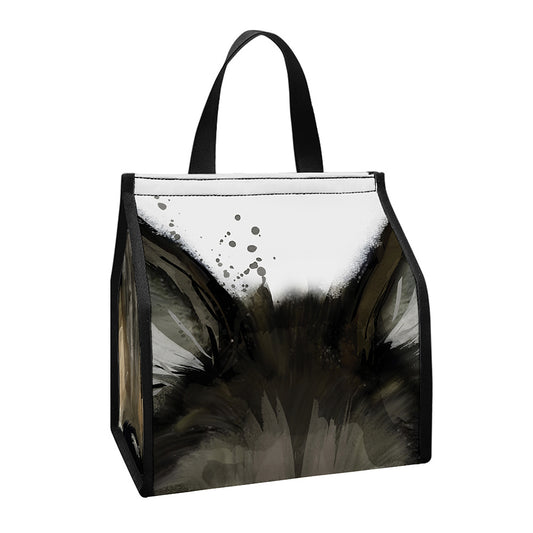 Watercolor Painting Wolf Print Insulated Lunch Tote