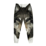 Watercolor Painting Wolf Print Jogger Pants