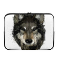 Watercolor Painting Wolf Print Laptop Sleeve