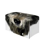 Watercolor Painting Wolf Print Leather Tissue Box Cover