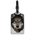 Watercolor Painting Wolf Print Luggage Tag
