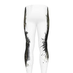 Watercolor Painting Wolf Print Men's leggings