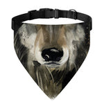Watercolor Painting Wolf Print Over The Collar Dog Bandana