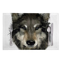 Watercolor Painting Wolf Print Placemat