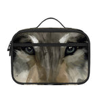 Watercolor Painting Wolf Print Portable Lunch Bag
