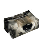 Watercolor Painting Wolf Print Rectangle Tissue Box Cover