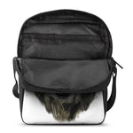 Watercolor Painting Wolf Print Rectangular Crossbody Bag