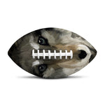 Watercolor Painting Wolf Print Rugby Ball
