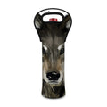 Watercolor Painting Wolf Print Single Neoprene Wine Tote
