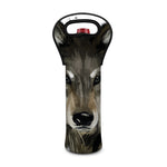 Watercolor Painting Wolf Print Single Neoprene Wine Tote