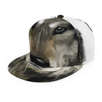 Watercolor Painting Wolf Print Snapback Cap