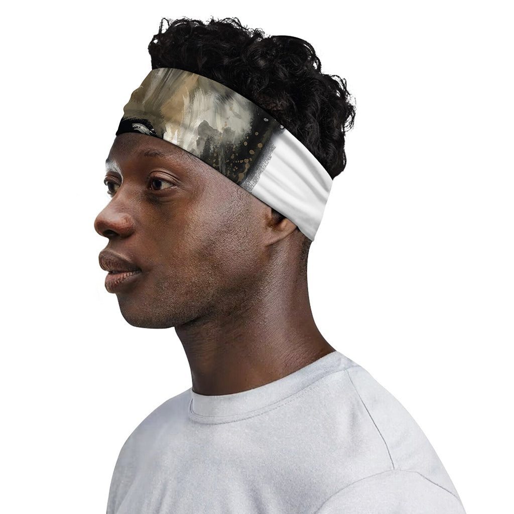 Watercolor Painting Wolf Print Sports Headband