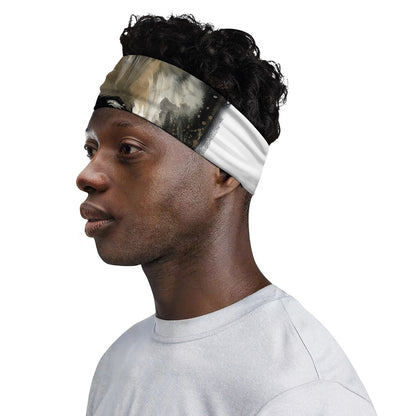 Watercolor Painting Wolf Print Sports Headband