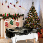 Watercolor Painting Wolf Print Tablecloth