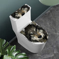Watercolor Painting Wolf Print Toilet Lid And Tank Cover Set