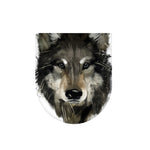 Watercolor Painting Wolf Print Toilet Lid Cover