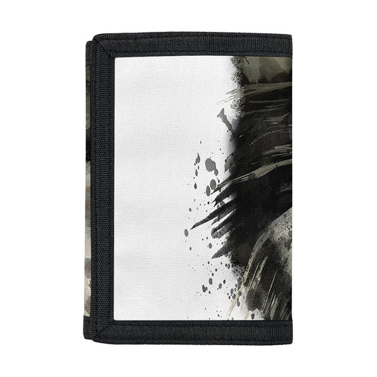 Watercolor Painting Wolf Print Trifold Wallet