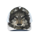 Watercolor Painting Wolf Print White Mesh Trucker Cap