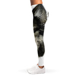 Watercolor Painting Wolf Print Women's Leggings