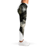 Watercolor Painting Wolf Print Women's Leggings