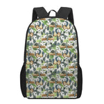 Watercolor Panda Bear Pattern Print 17 Inch Backpack