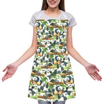 Watercolor Panda Bear Pattern Print Adjustable Apron