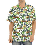 Watercolor Panda Bear Pattern Print Aloha Shirt