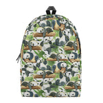 Watercolor Panda Bear Pattern Print Backpack
