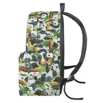 Watercolor Panda Bear Pattern Print Backpack