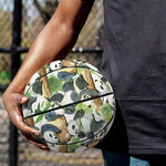 Watercolor Panda Bear Pattern Print Basketball