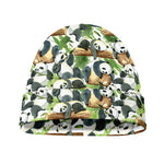 Watercolor Panda Bear Pattern Print Beanie