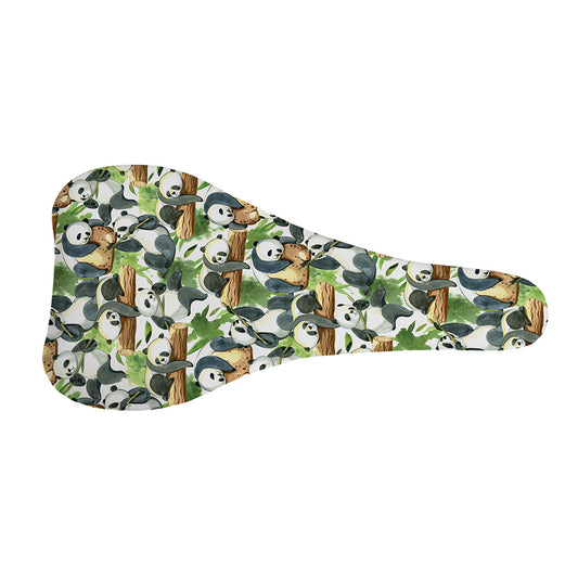 Watercolor Panda Bear Pattern Print Bicycle Seat Cover