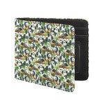 Watercolor Panda Bear Pattern Print Bifold Wallet