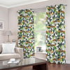 Watercolor Panda Bear Pattern Print Blackout Grommet Curtains