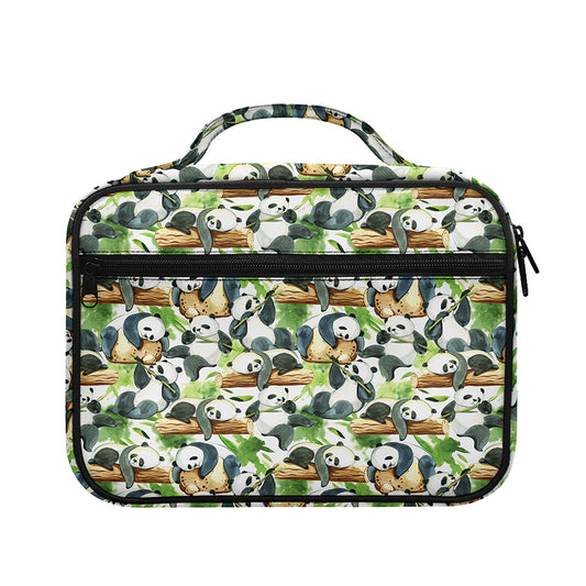 Watercolor Panda Bear Pattern Print Briefcase Bible Bag