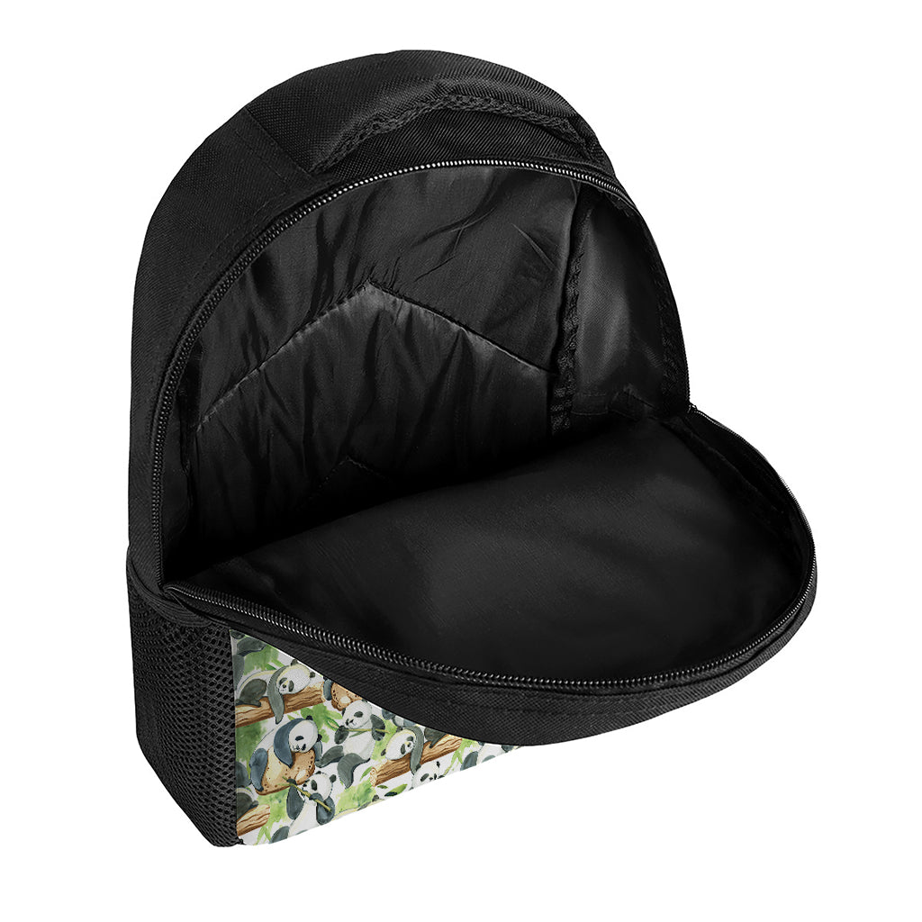 Watercolor Panda Bear Pattern Print Casual Backpack