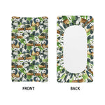 Watercolor Panda Bear Pattern Print Changing Pad Cover