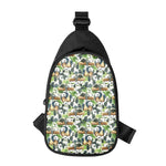 Watercolor Panda Bear Pattern Print Chest Bag