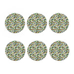 Watercolor Panda Bear Pattern Print Coaster Set