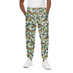 Watercolor Panda Bear Pattern Print Cotton Pants