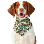 Watercolor Panda Bear Pattern Print Dog Bandana